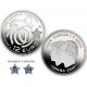 ESPAÑA 12 EUROS 2009 X ANIVERSARIO DE LA UNION ECONOMICA y MONETARIA MONEDA DE PLATA SC silver SI BOLSA