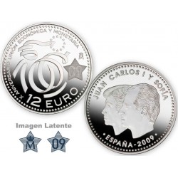 ESPAÑA 12 EUROS 2010 PRESIDENCIA DE LA UNION PLATA SC