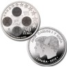 ESPAÑA 30 EUROS 2012 X ANIVERSARIO DEL EURO MONEDA DE PLATA CONMEMORATIVA Edición Limitada SC EN BOLSA ORIGINAL DEL BANCO