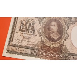 ESPAÑA 1000 PESETAS 1940 BARTOLOME MURILLO Serie A 0444470 Pick 120 BILLETE NO RESTAURADO EN BELLA CONSERVACION Spain banknote