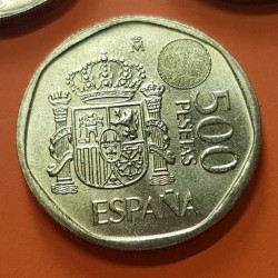 ESPAÑA 500 PESETAS 1996 REY JUAN CARLOS I y DOÑA SOFIA KM.924 MONEDA SIN CIRCULAR SC DE CARTUCHO Spain