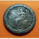 INGLATERRA 1 PENIQUE 1797 (fecha no visible) KING GEORGE III tipo CARTWHEEL KM.618 MONEDA DE COBRE @RARA@ 1 penny coin