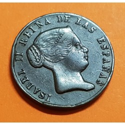 @ESCASA@ ESPAÑA Reina ISABEL II MEDALLA NODO SEVILLA GOZOSA POR SU FELIZ LLEGADA 17 de SEPTIEMBRE de 1862 COBRE NO-DO
