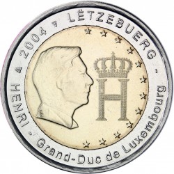 LUXEMBURG 2 EUROS 2004 HENRI UNC BIMETALLIC