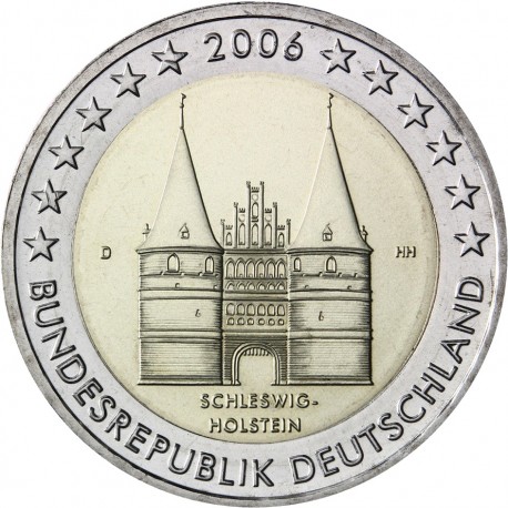 GERMANY 2 EURO 2006 HOLSTEIN UNC BIMETALLIC