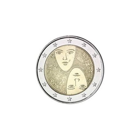 FINLANDIA 2 EUROS 2006 CARITAS 100 AÑOS DEL SUFRAGIO UNIVERSAL SC BIMETALICA MONEDA CONMEMORATIVA