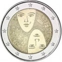 FINLANDIA 2 EUROS 2006 CARITAS 100 AÑOS DEL SUFRAGIO UNIVERSAL SC BIMETALICA MONEDA CONMEMORATIVA