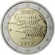 FINLANDIA 2 EUROS 2007 INDEPENDENCIA 100 ANIVERSARIO 1907 BARCA SC BIMETALICA MONEDA CONMEMORATIVA