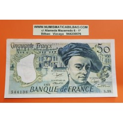 FRANCIA 50 FRANCOS 1984 QUENTIN DE LA TOUR Serie S.38 - 544138 Pick 152B BILLETE MBC++ France 50 Francs