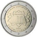 FINLANDIA 2 EUROS 2007 TRATADO DE ROMA 50 ANIVERSARIO SC BIMETALICA MONEDA CONMEMORATIVA