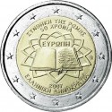 GREECE 2 EUROS 2007 TEATRY OF ROME UNC BIMETALLIC