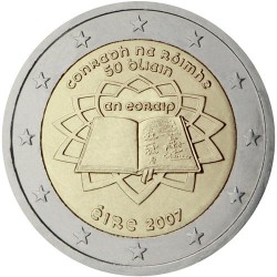 EIRE 2 EUROS 2007 TEATRY OF ROME UNC BIMETALLIC