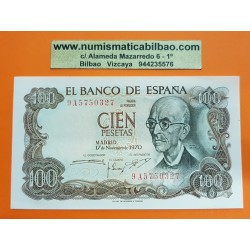 100 PESETAS 1970 17 NOVIEMBRE FALLA @SERIE CAPICUA@ SC ESPAÑA