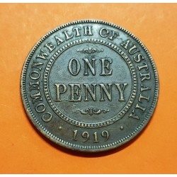 NUEVA ZELANDA 1 PENIQUE 1947 BRONCE KM*13 New Zealand Penny