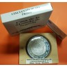 ESPAÑA 10000 PESETAS 2001 CASA DE LA MONEDA DE SEGOVIA MONEDA DE PLATA 5 Onzas ESTUCHE CERTIFICADO FNMT