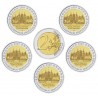 ALEMANIA 2 EUROS 2007 A+D+F+G+J IGLESIA DE MECKLENBURG en WEST POMERANIA SC BIMETALICA MONEDA CONMEMORATIVA
