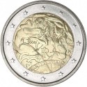 ITALIA 2 EUROS 2008 CORAZON DECLARACION DE LOS DERECHOS HUMANOS MONEDA BIMETALICA SC CONMEMORATIVA