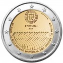 PORTUGAL 2 EUROS 2008 DECLARACION DE LOS DERECHOS HUMANOS MONEDA BIMETALICA SC CONMEMORATIVA