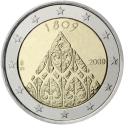 FINNLAND 2 EUROS 2009 BICENTENARY UNC BIMETALLIC