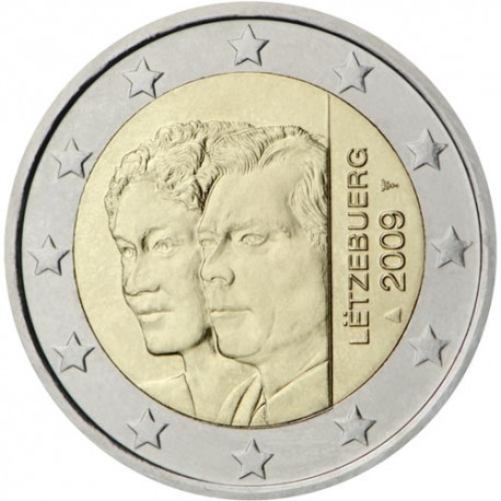 LUXEMBURGO 2 EUROS 2009 DUQUE HENRI y DUQUESA CARLOTA MONEDA BIMETALICA SC CONMEMORATIVA Luxembourg