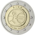 IRLANDA 2 EUROS 2009 EMU 10 ANIVERSARIO MONEDA BIMETALICA SC Eire Ireland