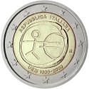 ITALIA 2 EUROS 2009 EMU 10 ANIVERSARIO MONEDA BIMETALICA SC Italy