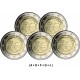 ALEMANIA 2 EUROS 2009 A+D+F+G+J EMU 10 ANIVERSARIO 5 MONEDAS BIMETALICA SC Germany