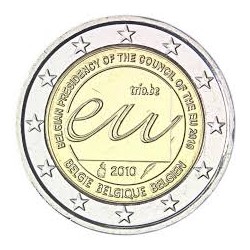 BELGICA 2 EUROS 2010 PRESIDENCIA DE LA UNION EUROPEA SC MONEDA BIMETALICA CONMEMORATIVA Belgium Belgique