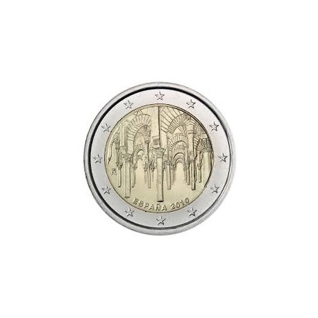 ESPAÑA 2 EUROS 2010 MEZQUITA DE CORDOBA SC MONEDA BIMETALICA CONMEMORATIVA