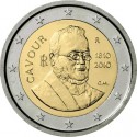 ITALIA 2 EUROS 2010 BICENTENARIO DEL NACIMIENTO DEL CONDE DE CAVOUR SC MONEDA BIMETALICA CONMEMORATIVA Italy