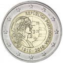 PORTUGAL 2 EUROS 2010 DAMA CENTENARIO DE LA REPUBLICA PORTUGUESA SC MONEDA BIMETALICA CONMEMORATIVA