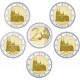 ALEMANIA 2 EUROS 2011 A+D+F+G+J CATEDRAL DE COLONIA EN WESTAFLIA SC BIMETALICA 5 MONEDAS CONMEMORATIVAS Germany