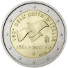 ITALIA 2 EUROS 2011 UNIFICACION DEL PAIS 150 ANIVERSARIO SC BIMETALICA MONEDA CONMEMORATIVA Italy