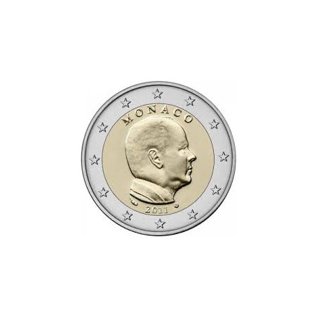 MONACO 2 EUROS 2011 REY ALBERTO I SC MONEDA NO CONMEMORATIVA Tipo CIRCULANTE