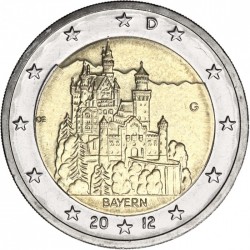 GERMANY 2 EURO 2012 BAYERN UNC BIMETALLIC