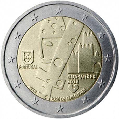 PORTUGAL 2 EUROS 2012 GUIMARAES CAPITAL EUROPEA CULTURA SC BIMETALICA MONEDA CONMEMORATIVA