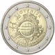 ESLOVENIA 2 EUROS 2012 X ANIVERSARIO DEL EURO SC MONEDA CONMEMORATIVA BIMETALICA Slovenia