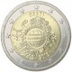 ESTONIA 2 EUROS 2012 X ANIVERSARIO DEL EURO SC MONEDA CONMEMORATIVA BIMETALICA Eesti