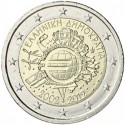 GRECIA 2 EUROS 2012 X ANIVERSARIO DEL EURO SC MONEDA CONMEMORATIVA BIMETALICA Greece