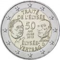 ALEMANIA 2 EUROS 2013 TRATADO del ELISEO 50 ANIVERSARIO SC MONEDA CONMEMORATIVA Germany BRD