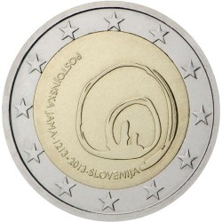 2€ EUROS 2013 ESLOVENIA CUEVA POSTOJNA SC BIMETALICA