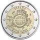 SPAIN 2 EUROS 2012 X ANNIVERSARY UNC BIMETALLIC