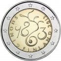 FINLANDIA 2 EUROS 2013 PARLAMENTO PRESIDENCIA FINES 150 ANIVERSARIO SC MONEDA CONMEMORATIVA Finnland