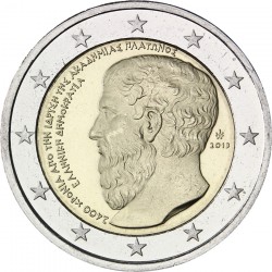 GRECIA 2 EUROS 2013 ACADEMIA DE PLATON BIMETALICA SC