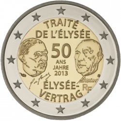 FRANCE 2 EUROS 2013 TEATRY OF ELISEUM UNC BIMETALLIC