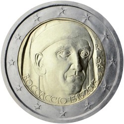 ITALIA 2 EUROS 2013 PINTOR GIOVANNI BOCCACCIO SC MONEDA BIMETALICA Italy