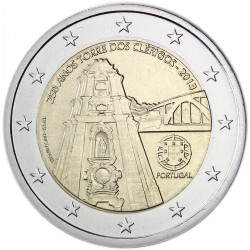 PORTUGAL 2 EUROS 2013 TORRE DE LOS CLERIGOS SC MONEDA CONMEMORATIVA