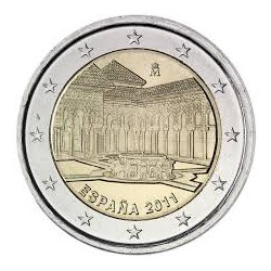 ESPAÑA 2 EUROS 2011 LA ALHAMBRA en GRANADA SC BIMETALICA MONEDA CONMEMORATIVA Spain