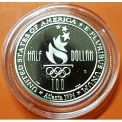 ESTADOS UNIDOS 1/2 DOLAR 1996 S Olimpiada de ATLANTA 1996 NATACION KM.267 MONEDA DE NICKEL @PROOF@ USA Half Dollar SWIMMING