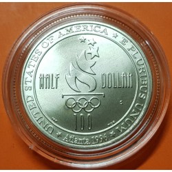 ESTADOS UNIDOS 1/2 DOLAR 1996 S Olimpiada de ATLANTA 1996 NATACION KM.267 MONEDA DE NICKEL @SC@ USA Half Dollar SWIMMING UNC